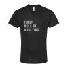 Unisex Poly-Rich V-Neck T-Shirt Thumbnail